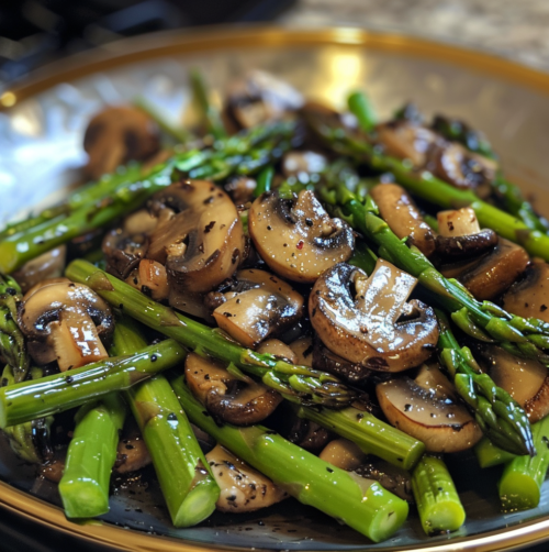 sauteed asparagus and mushrooms recipe