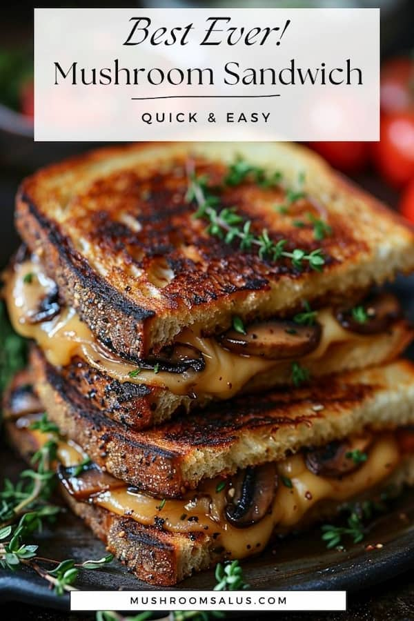 Delicious Grilled Mushroom Sandwich 