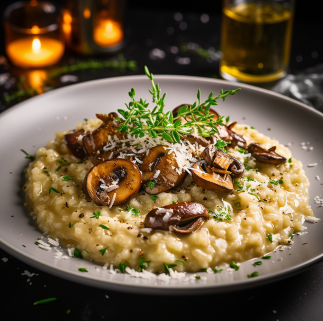 Porcini mushroom risotto