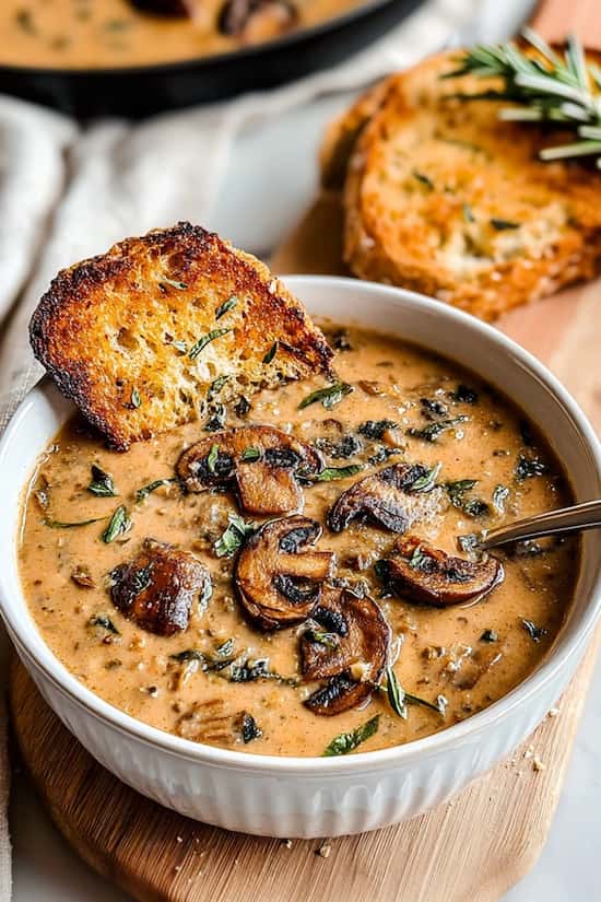 easy mushroom soup recipe