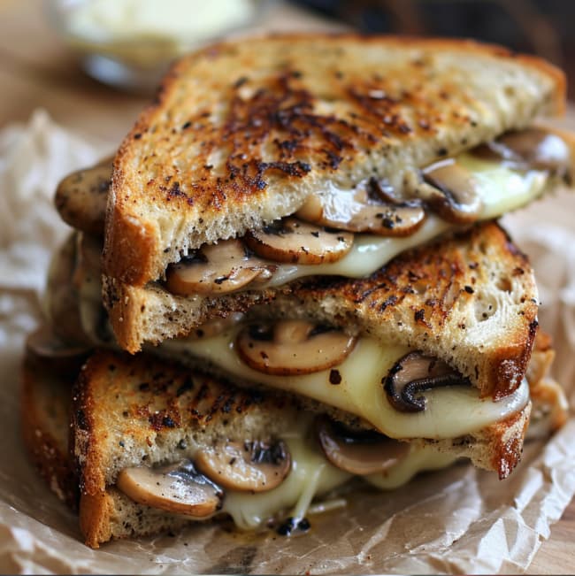 grilled cheese mushroom sandwich recipe