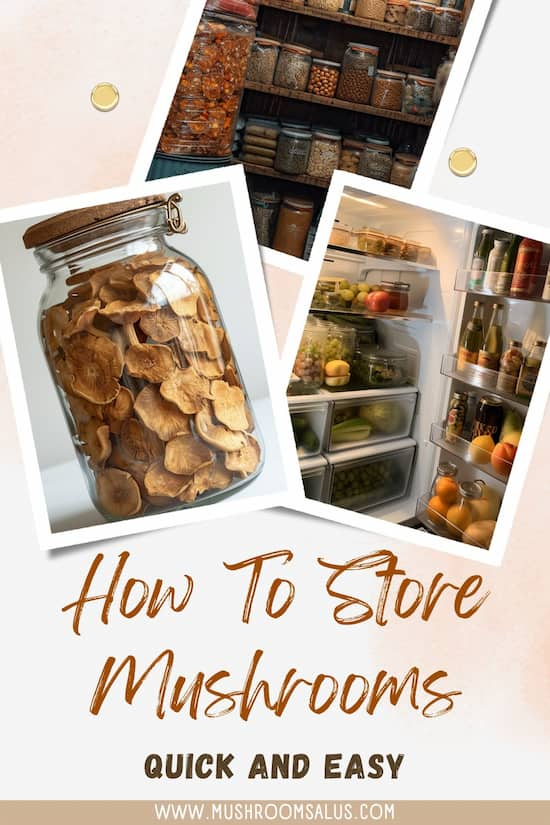 how to store mushrooms