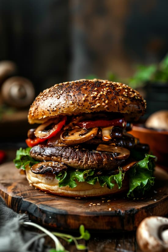 mushroom burger recipe easy