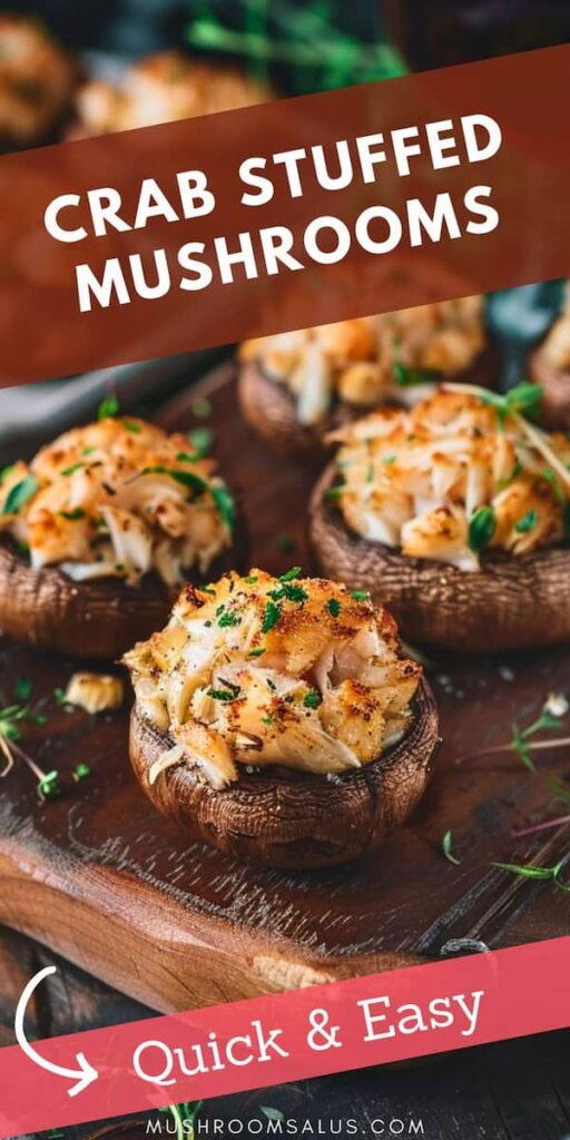 Delicious Crab Stuffed Mushrooms