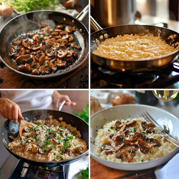 mushroom risotto