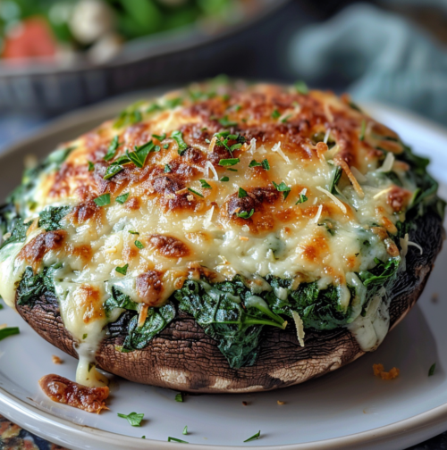 stuffed mushrooms with cream cheese and spinach