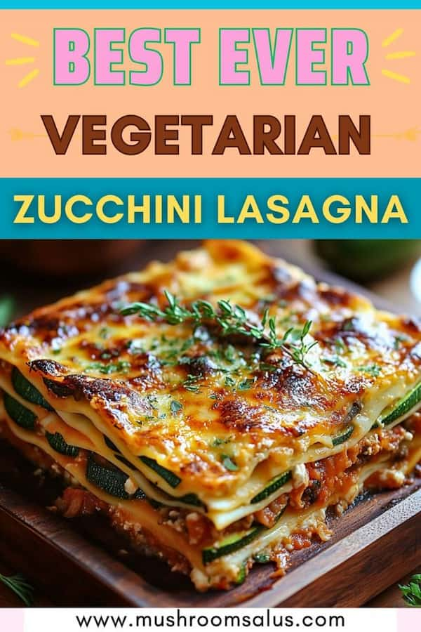 Easy Zucchini Lasagna with Mushrooms