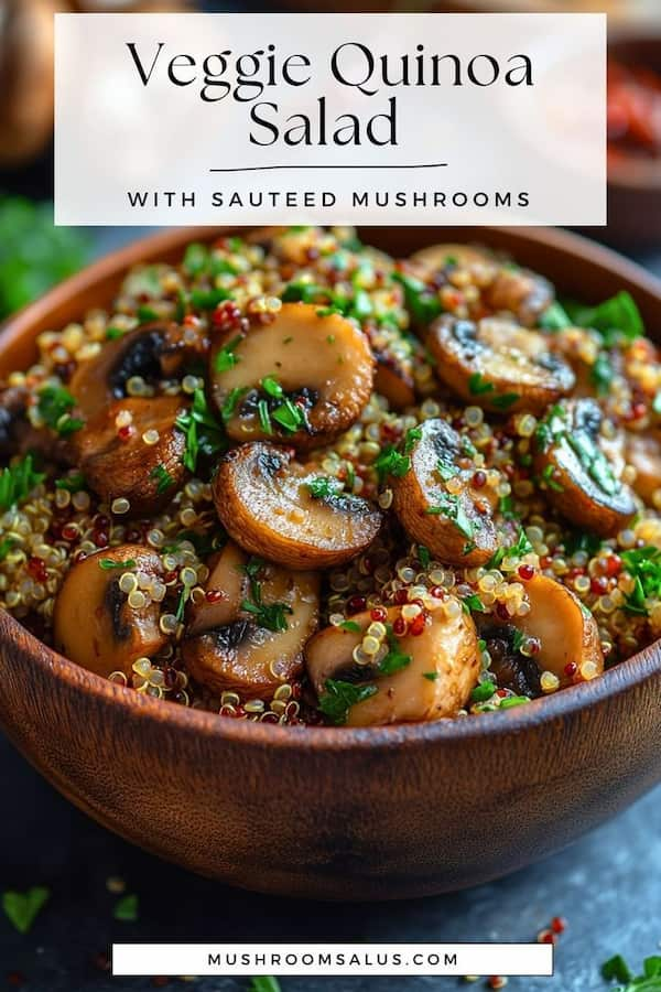 Protein-Packed Quinoa Salad with Sauteed Mushrooms easy