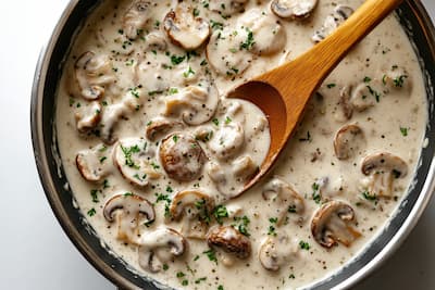 garlic mushrooms in parmesan sauce recipe easy