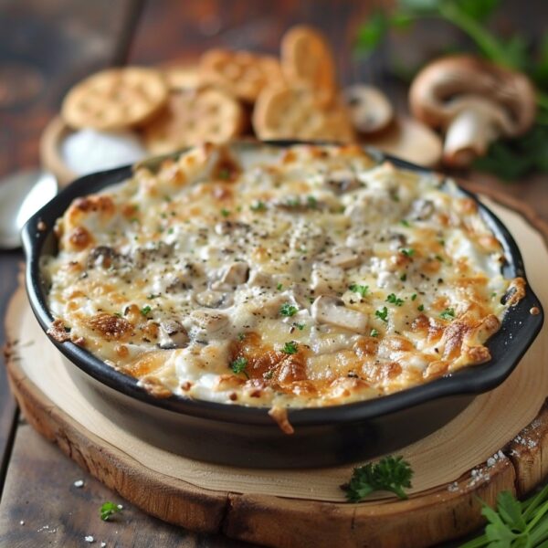 mushroom dip delicious