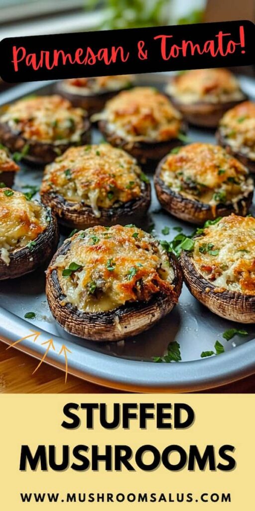 parmesan stuffed portobello mushrooms healthy vegetarian