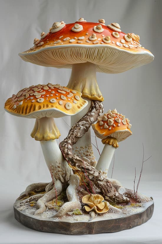 sculpture mushroom style