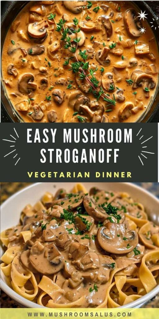 Best Vegetarian Mushroom Stroganoff Recipe