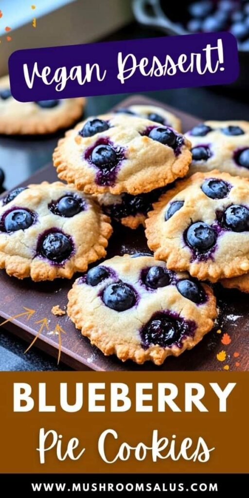 Simple Vegan & Dairy-Free Blueberry Pie Cookies