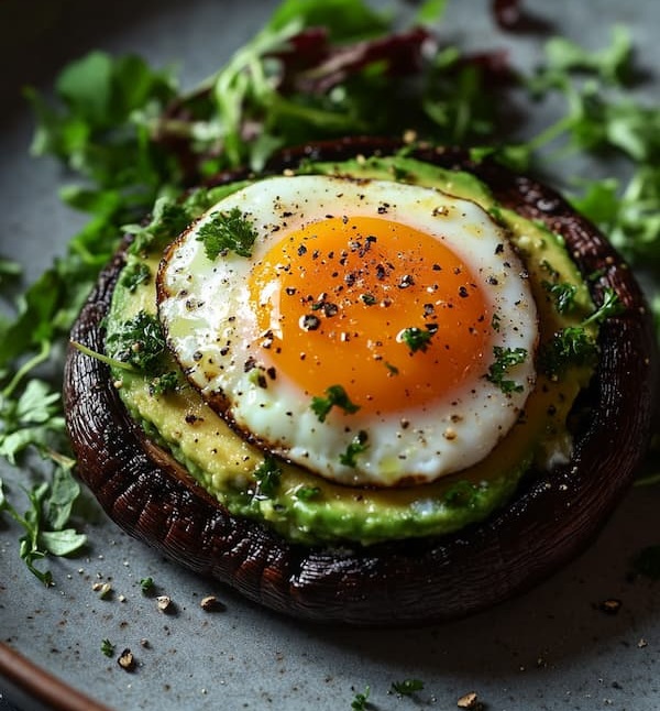 avocado and egg stuffed portobello mushroom recipe