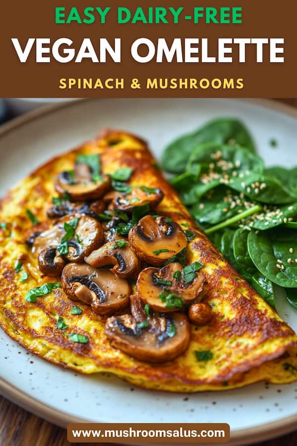 vegan mushroom omelette recipe easy