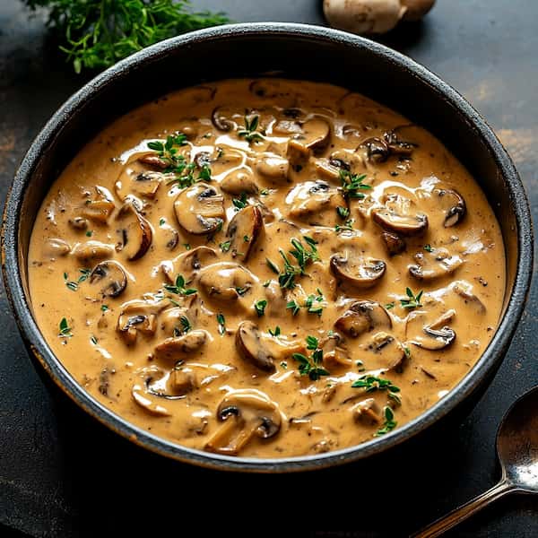 mushroom stroganoff