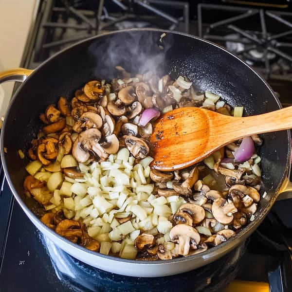 sauteed mushrooms and onions