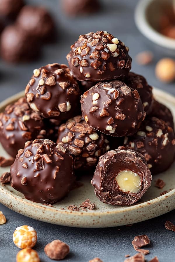 vegan ferrero rocher chocolate truffles recipe easy graph