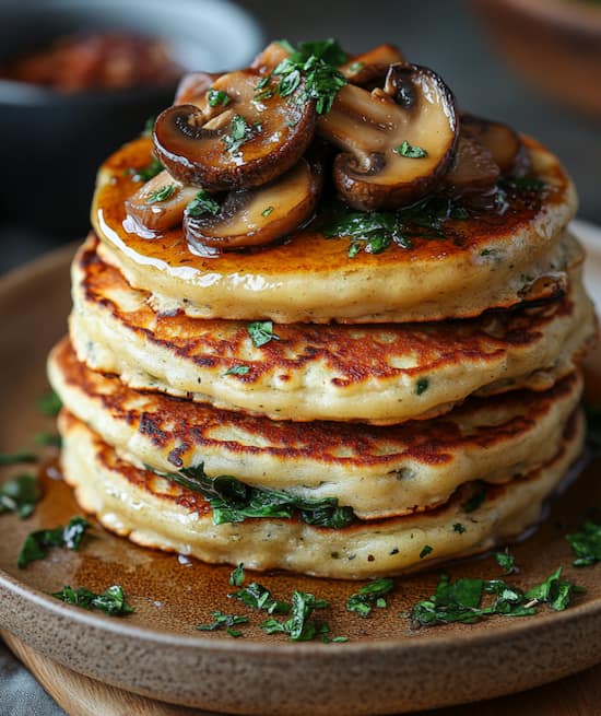 vegan mushroom pancakes recipe