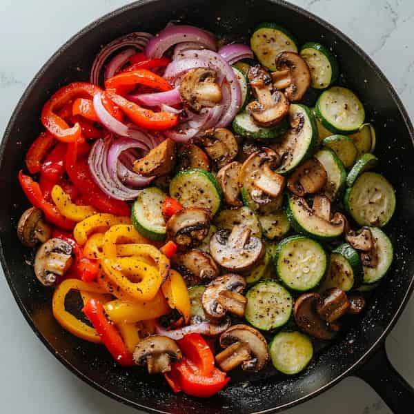 veggies cooking