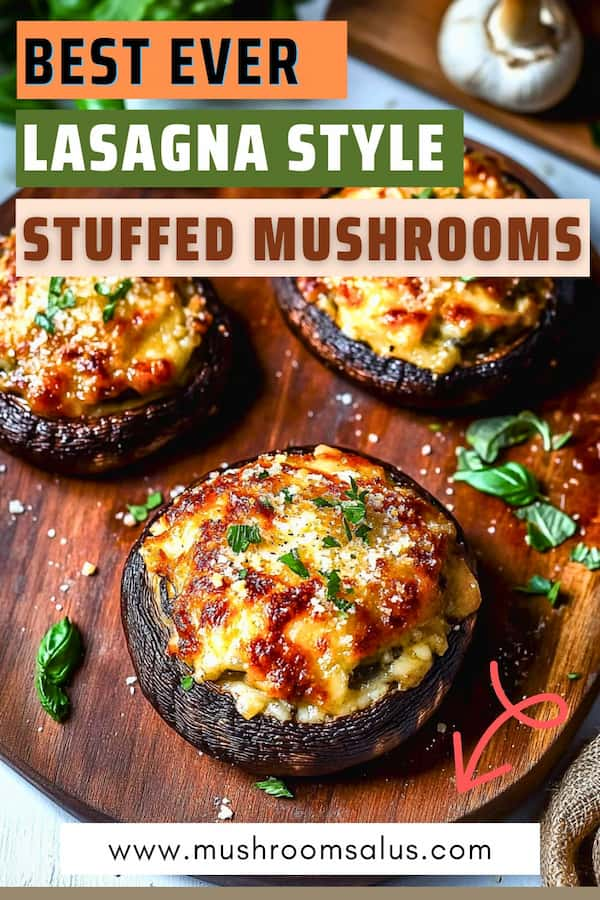 Best ever lasagna style stuffed mushrooms 