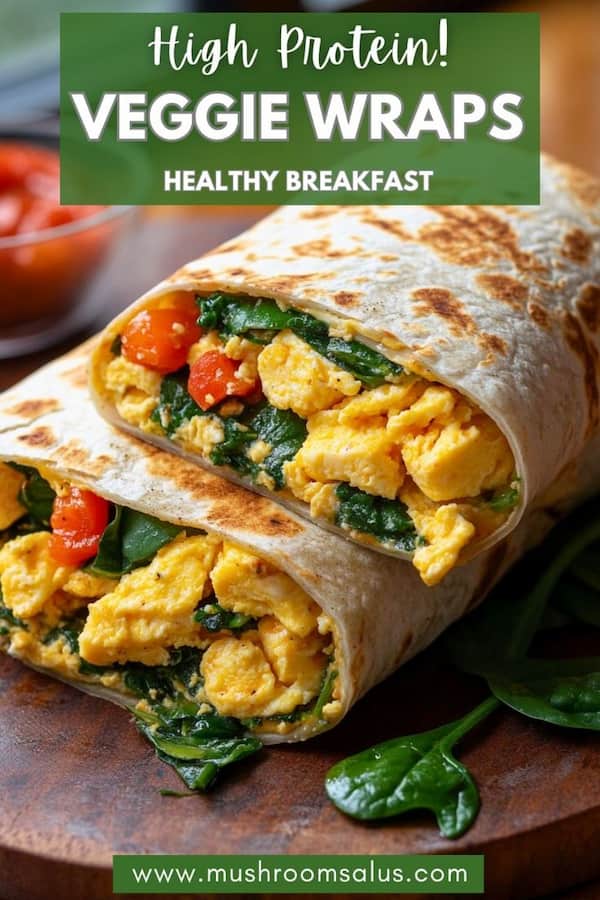 High Protein Veggie Wraps