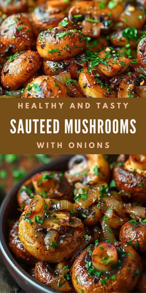 Tasty Sauteed Mushrooms and onions