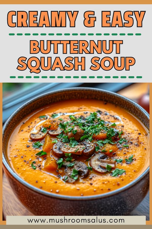 butternut squash mushroom soup recipe easy