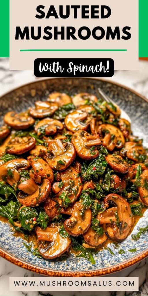 sauteed mushrooms with spinach recipe