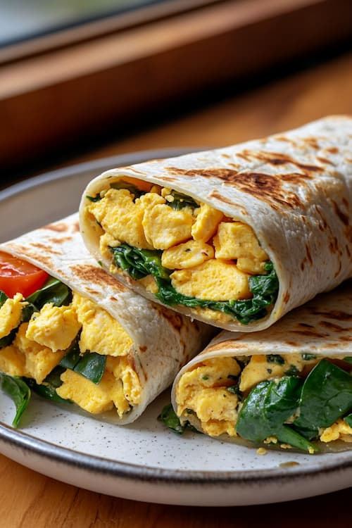 easy vegetarian wraps breakfast recipe quick