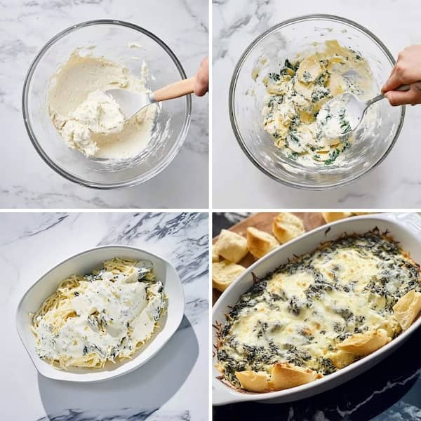 easy spinach and artichoke dipe recipe