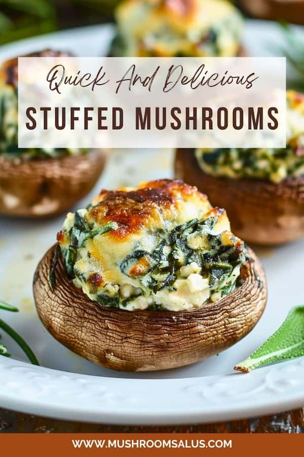 Cream Cheese & Spinach Stuffed Mushrooms