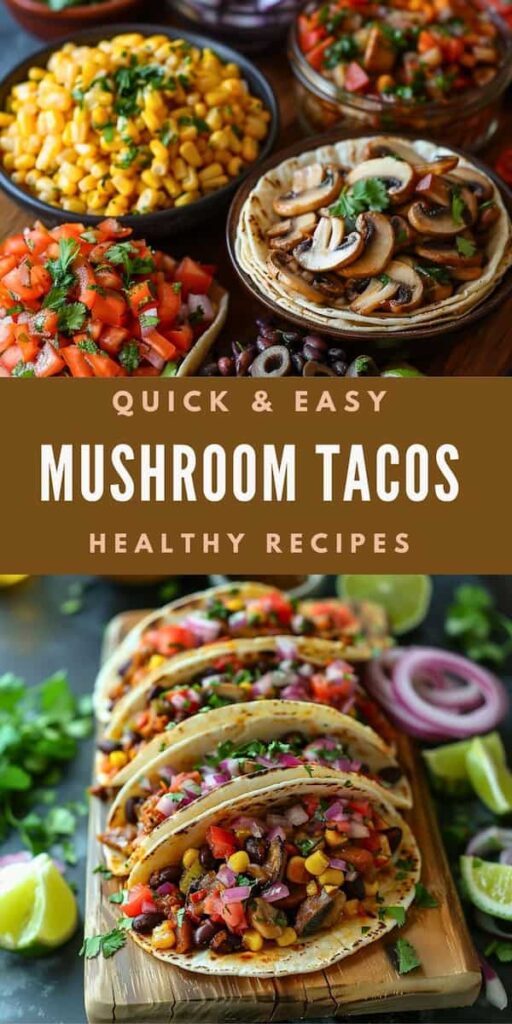 Mushroom Tacos - Healthy & Easy