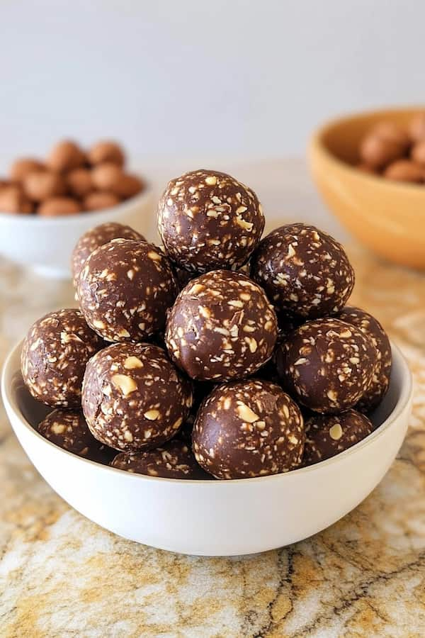 chocolate peanut butter energy balls easy