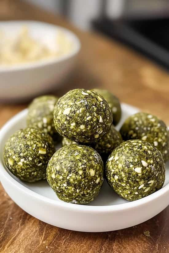 easy matcha green tea energy balls