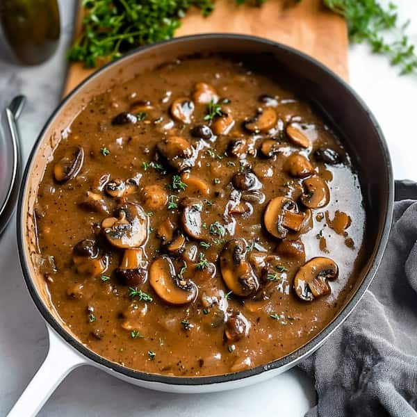 mushroom gravy recipe easy