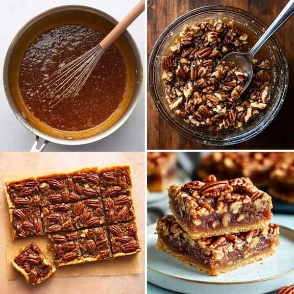 pecan pie bars step by step
