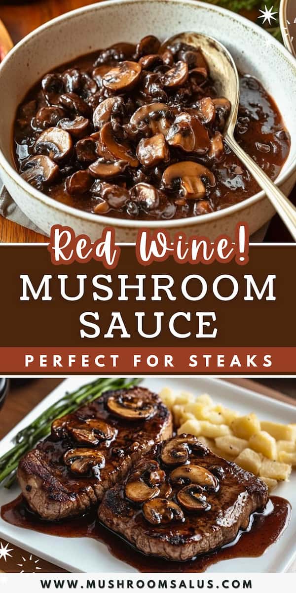Red Wine Mushroom Sauce Recipe MushroomSalus