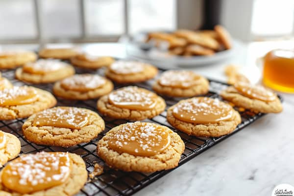 quick salted caramel cookies dessert