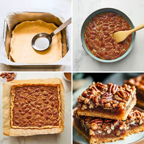 easy vegan pecan pie bars