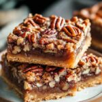 healthy vegan pecan pie bars