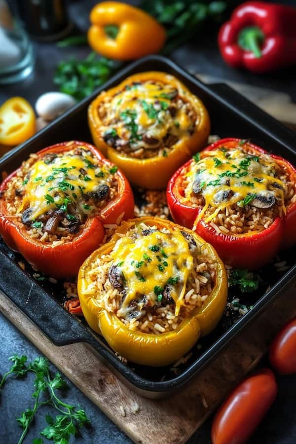 vegan stuffed peppers recipe