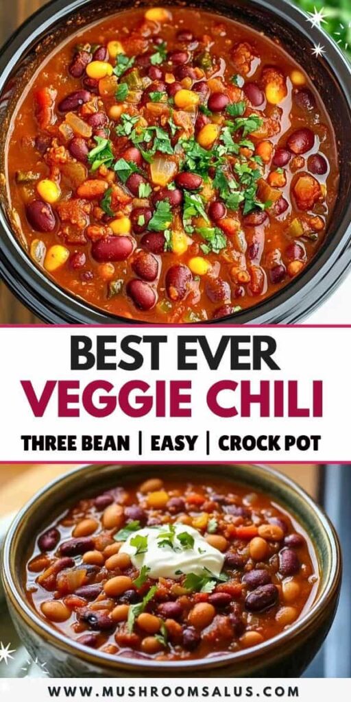 Vegetarian Chili – Perfect Crock Pot Meal! 