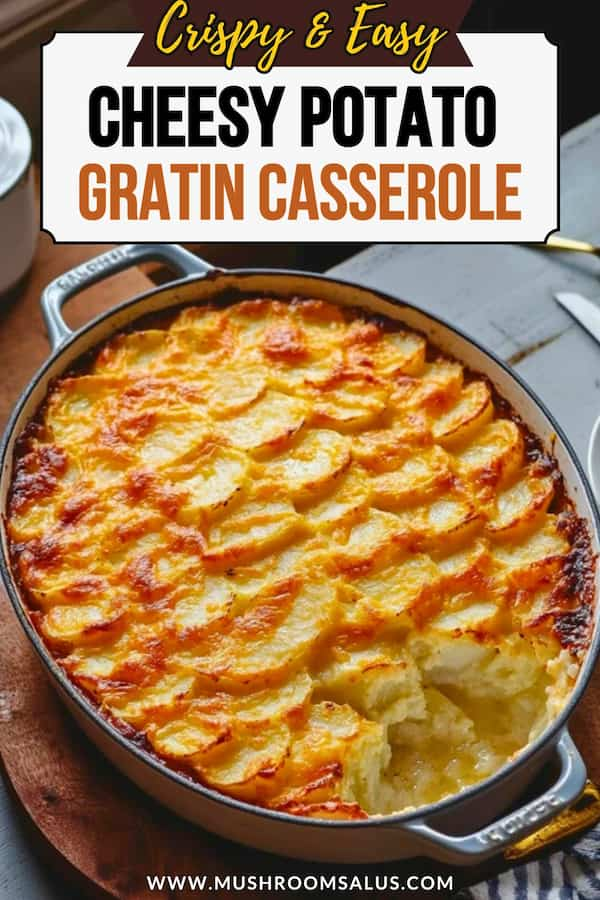 Cheesy potato gratin casserole easy