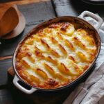 Cheesy potato gratin casserole easy recipe