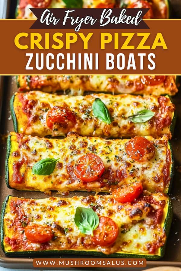 air fryer baked zucchini boats