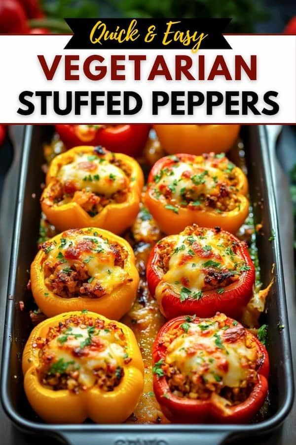 Easy vegetarian Stuffed Peppers