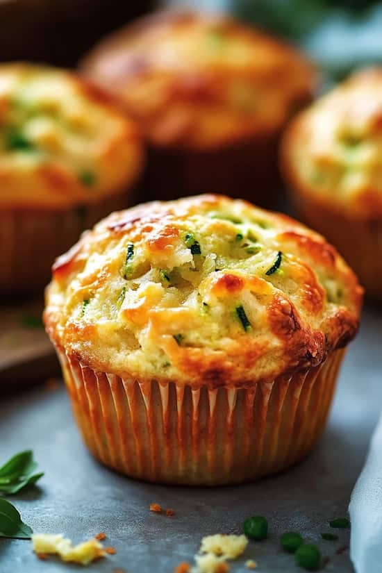 easy cheesy zucchini muffins