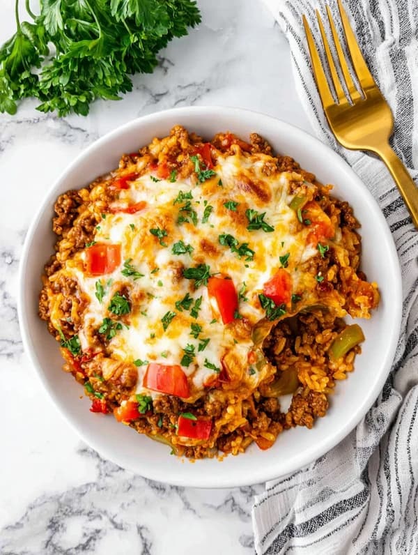 easy stuffed pepper casserole recipe